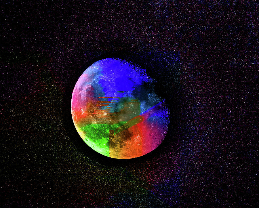 A Rainbow Scented Moon Number 16 Painting by Ben Stein
