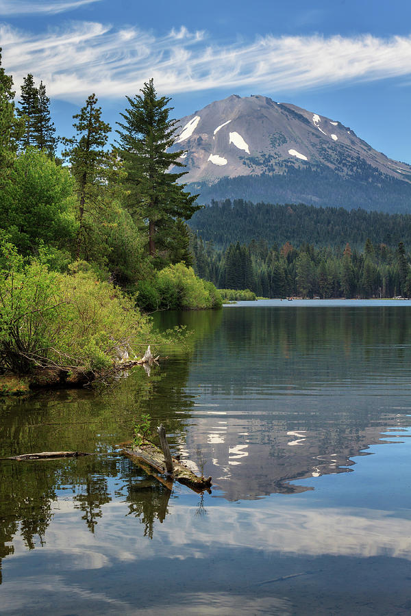 A Reflection Of Mount Lassen Photograph by James Eddy