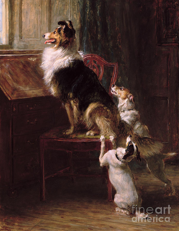 A Reserved Seat, 1901  Painting by Briton Riviere