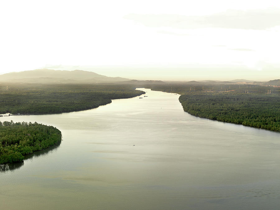 A River Stretching Out To The Horizon Photograph by Xpacifica Fine