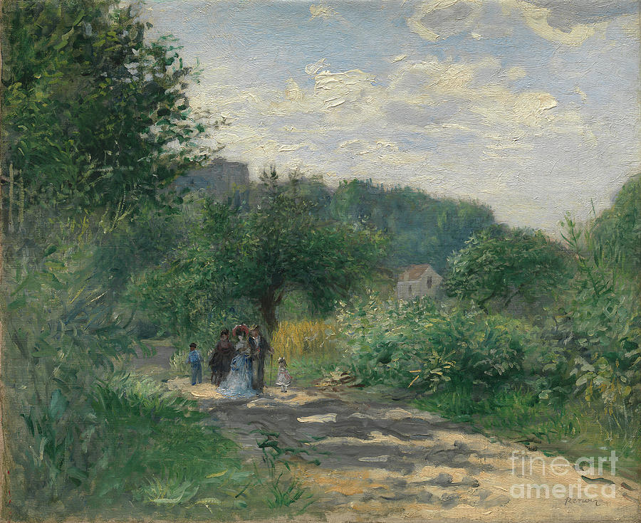 A Road In Louveciennes Drawing by Heritage Images