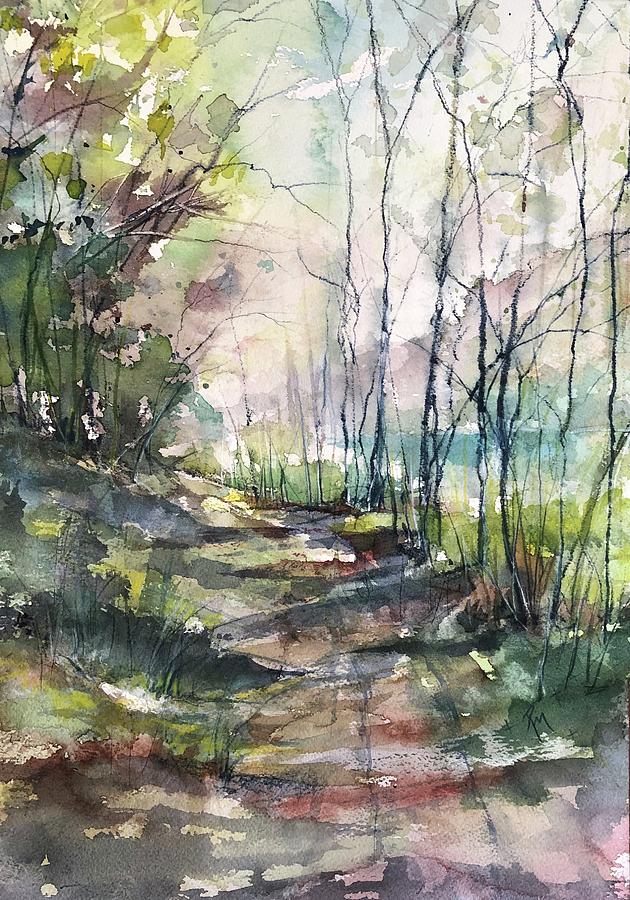 A Road Less Traveled Painting by Robin Miller-Bookhout