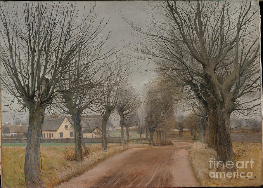 A Road Near Vinderød Drawing by Heritage Images