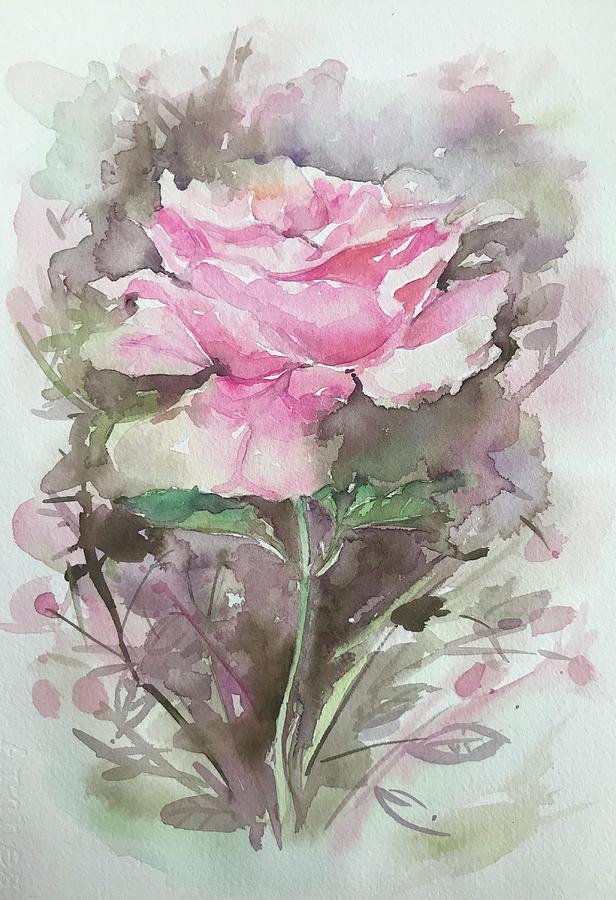 Rose Painting - Topanga Rose by Luisa Millicent