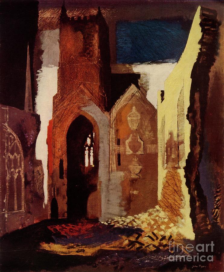 A Ruin By John Piper Harmonizing Drawing by Print Collector