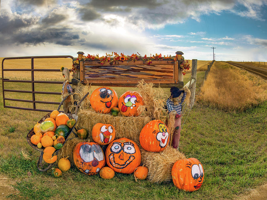 A Rural Halloween. Photograph by Leland D Howard