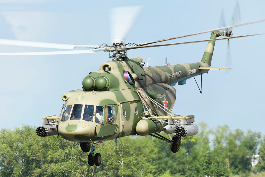 Outdoors Photograph - A Russian Aerospace Forces Mi-8amtsh by Daniele Faccioli Outdoors Photograph - A Russian Aerospace Forces Mi-8amtsh by Daniele Faccioli