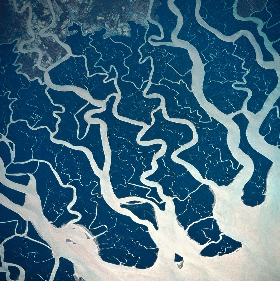 A Satellite View Of Rivers And Photograph by Stockbyte