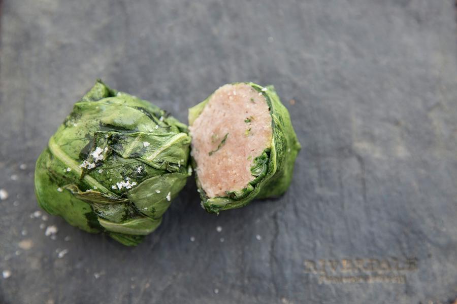 A Sausage Meatball Wrapped In Cabbage Photograph by Jo Kirchherr