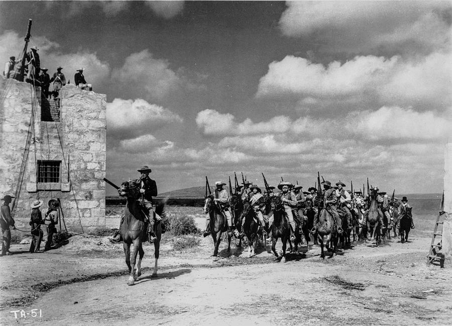 Black And White Photograph - A Scene From The Alamo by Movie Star News