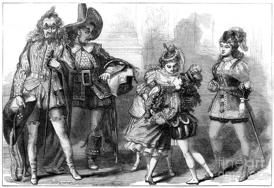 A Scene From The Babes In The Wood Drawing by Print Collector