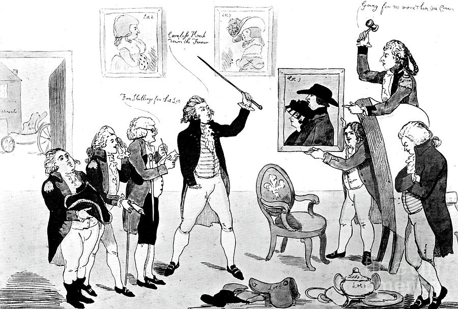 A Scene In The School For Scandal, 1786 Drawing by Print Collector