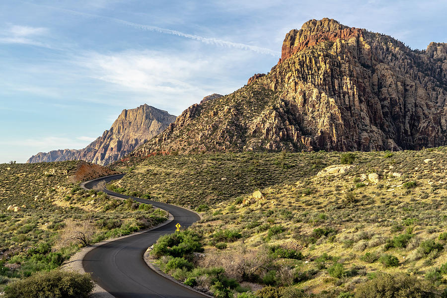 A Scenic Road through Red Rock Canyon Photograph by Daniel Woodrum