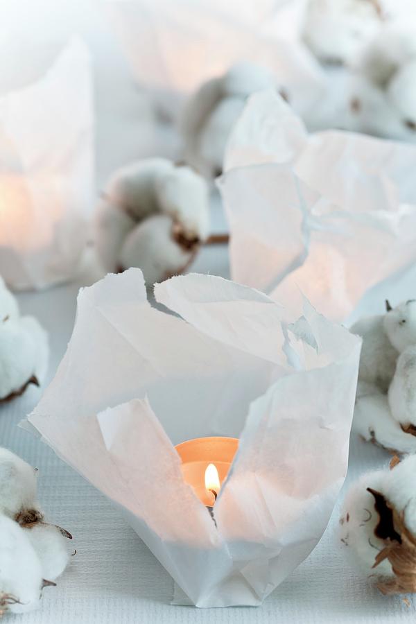 A Scented Candle In A Paper Bag Photograph by Martina Schindler