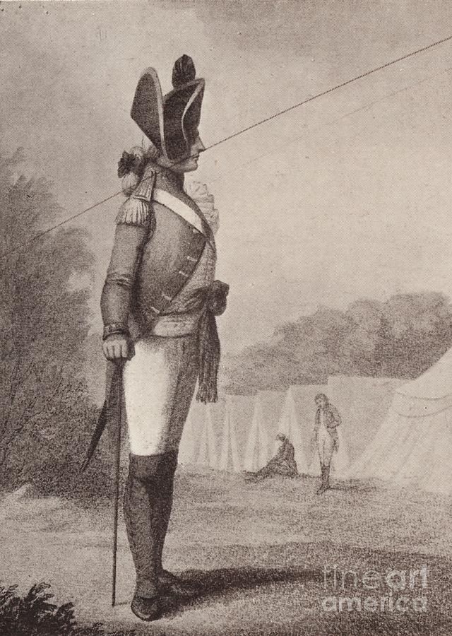 A Sergeant Of Infantry 1791, 1791 1909 Drawing by Print Collector