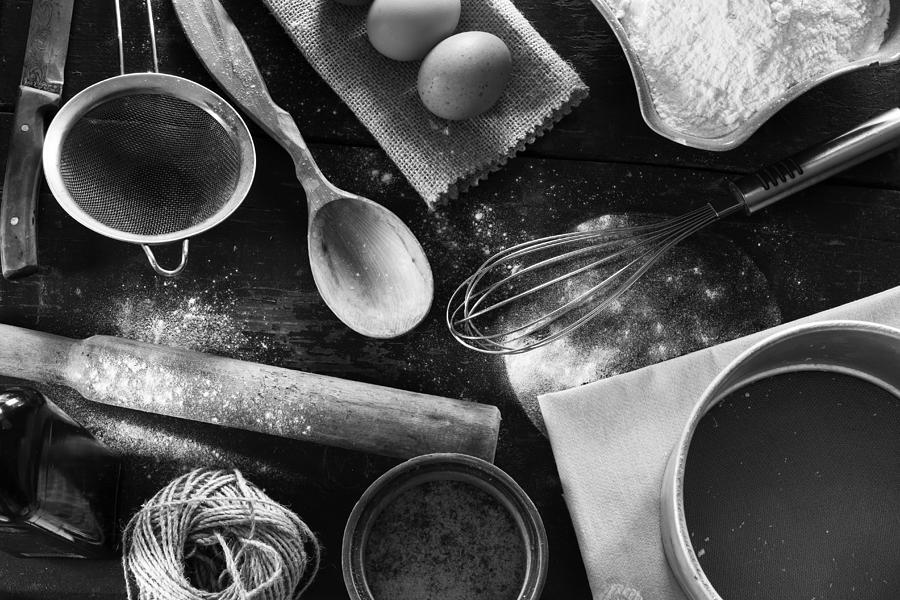 Still Life Photograph - A Set Of Old Kitchen Items by Andre Solovie