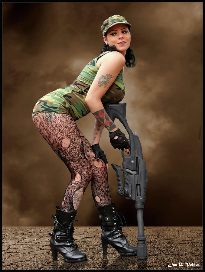 A Sexy Tank Girl Photograph by Jon Volden