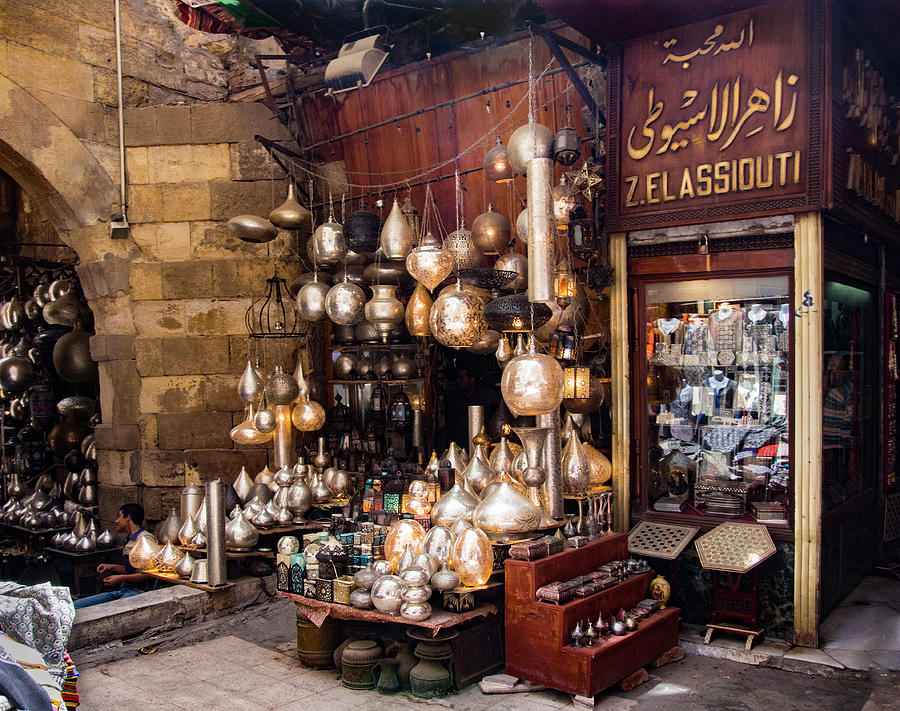 A Shop In The Heart Of The Souk In Cairo Photograph By Tom Carpenter ...