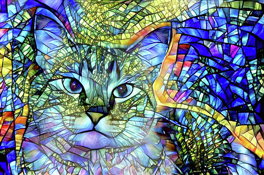 A Siamese Cat Named Isis Digital Art by Peggy Collins