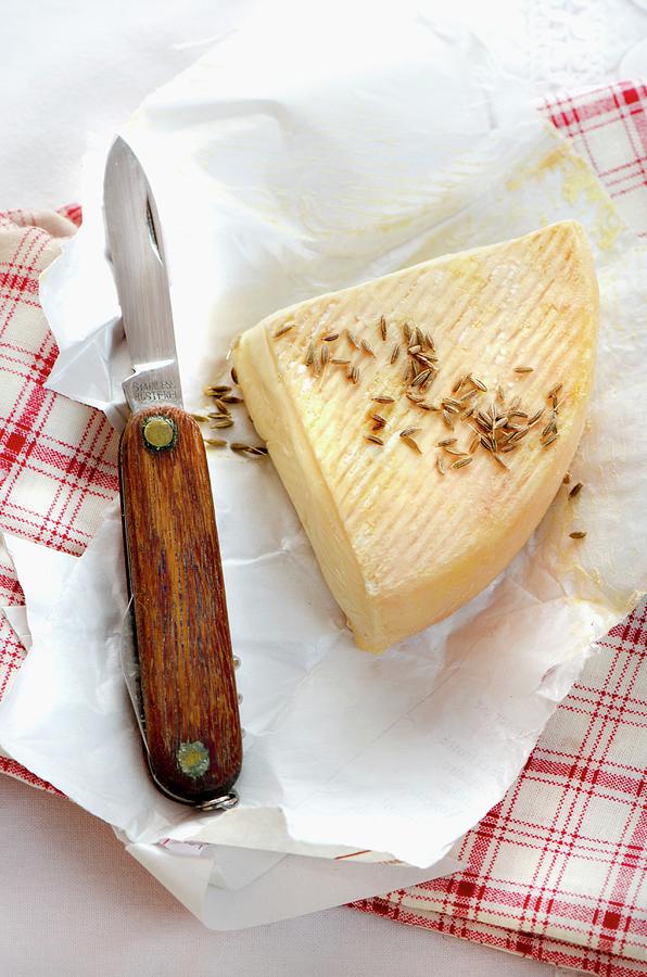 A Slice Of Alsatian Munster Cheese Photograph by Jamie Watson
