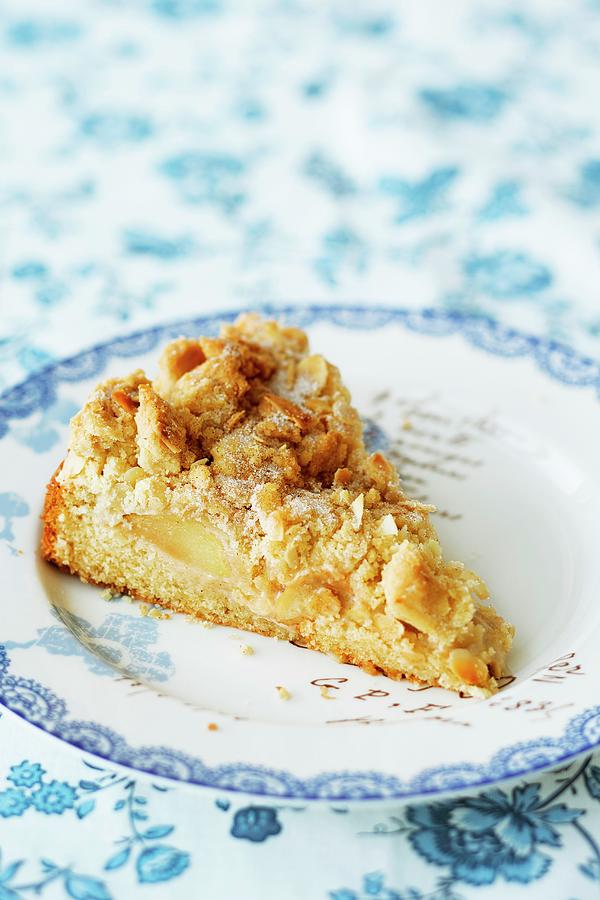 A Slice Of Apple Crumble Cake Photograph by Jalag / Wolfgang Schardt