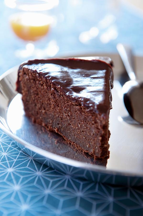 A Slice Of Chocolate Cake Photograph by Frederic Vasseur