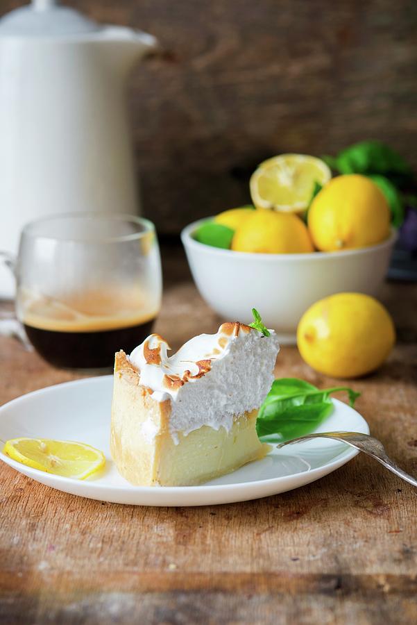 A Slice Of Lemon Meringue Pie Photograph by Irina Meliukh