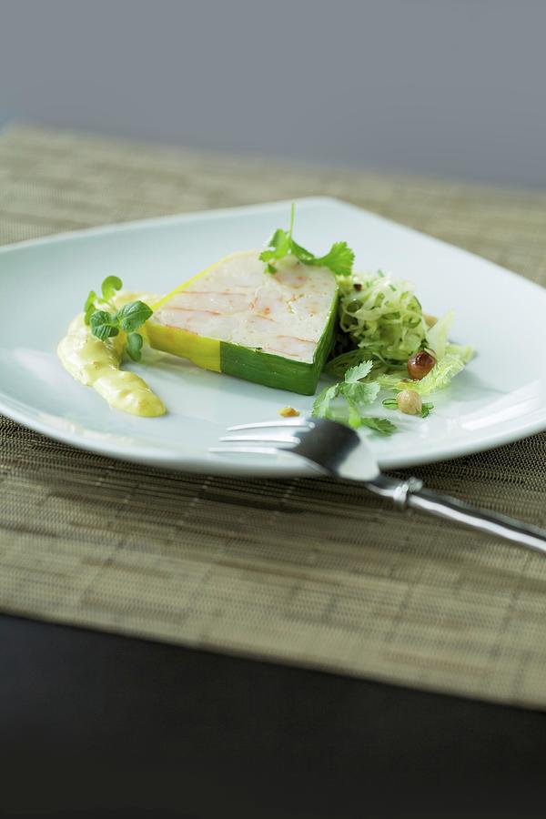 A Slice Of Terrine With A Side Salad Photograph by Fotos Mit Geschmack