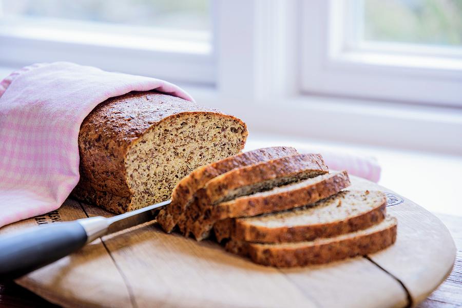 A Sliced Loaf Of Low-carb Bread Photograph by Katrin Benary