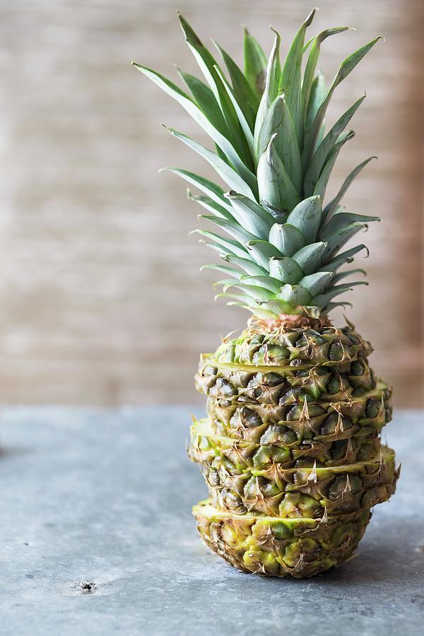 A Sliced Pineapple Put Back Together Again Photograph by Malgorzata Laniak