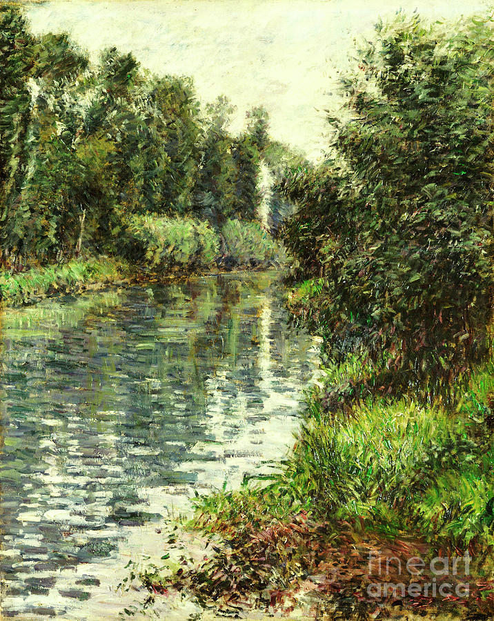 Gustave Caillebotte Painting - A Small Branch Of The Seine, Argenteuil, 1888-90 by Gustave Caillebotte