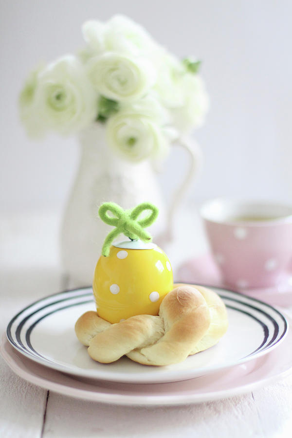 A Small Yeast Pastry For An Easter Breakfast Photograph by Sylvia E.k Photography
