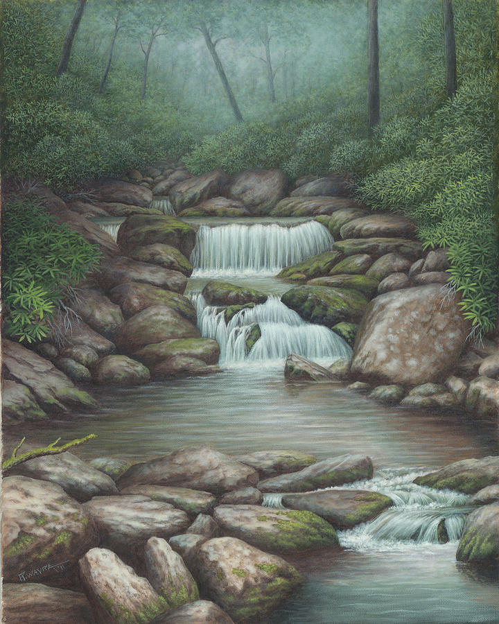 A Smoky Mountain Creek Painting
