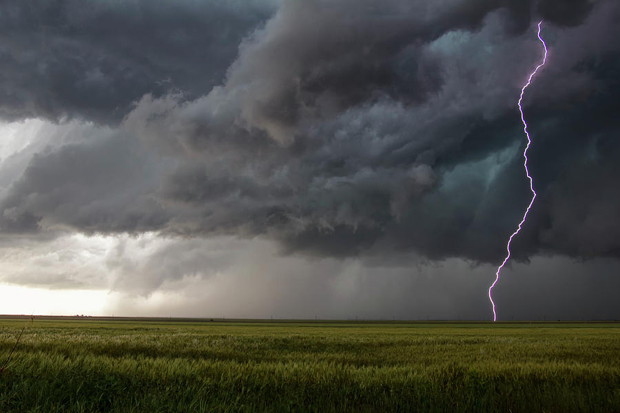 A Smooth Channel Lightning Bolt Arcs To The Ground Through The Turbulent  Updraft Base Digital Art by Jason Persoff Stormdoctor - Pixels