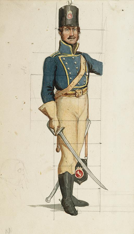 A Soldier In A Finnish Wartime Uniform Painting by Albert Edelfelt A Soldier In A Finnish Wartime Uniform Painting by Albert Edelfelt