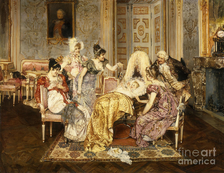 Furniture Painting - A Special Moment by Leopold Schmutzler