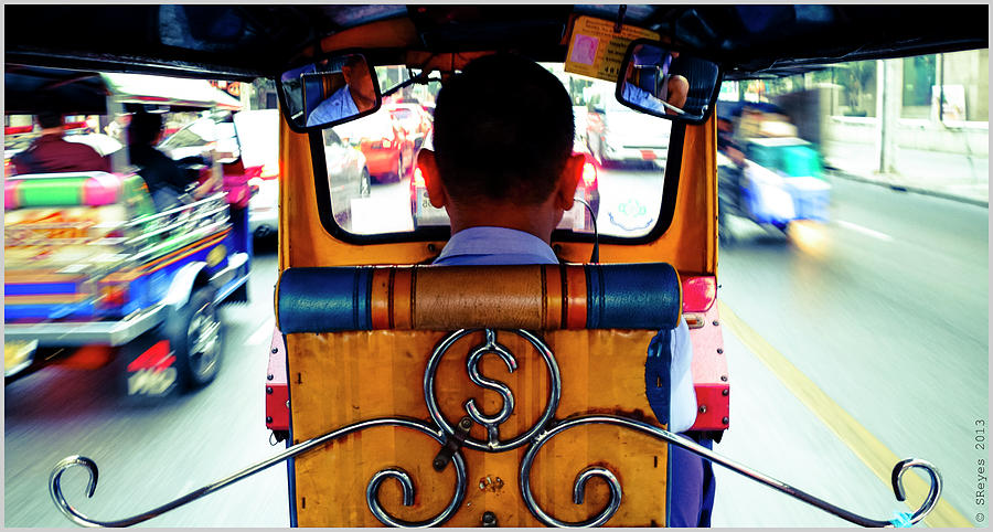 A Speeding Rickshaw Photograph by Sherwin Reyes