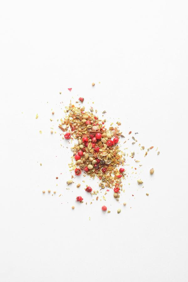 A Spice Mixture With Pink Peppercorns Photograph by Jalag / Mathias Neubauer