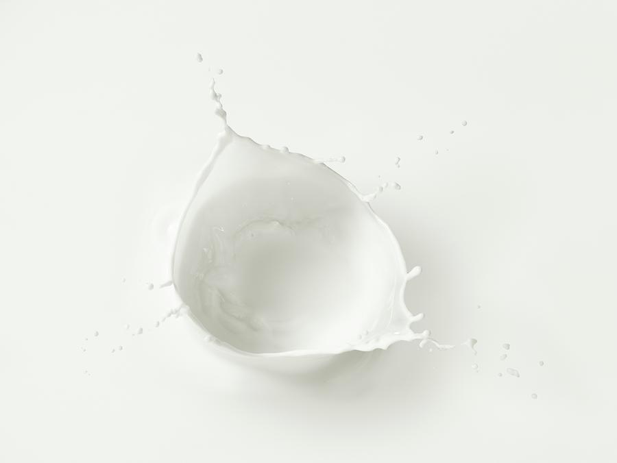 A Splash Of Milk close-up Photograph by Krger & Gross