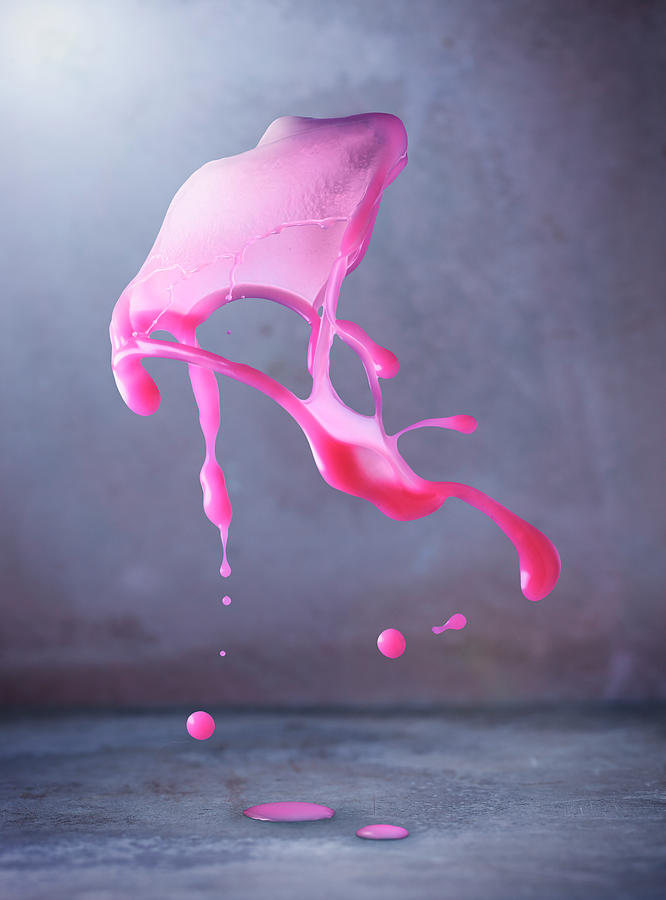 A Splash Of Pink Juice Photograph by Petr Gross