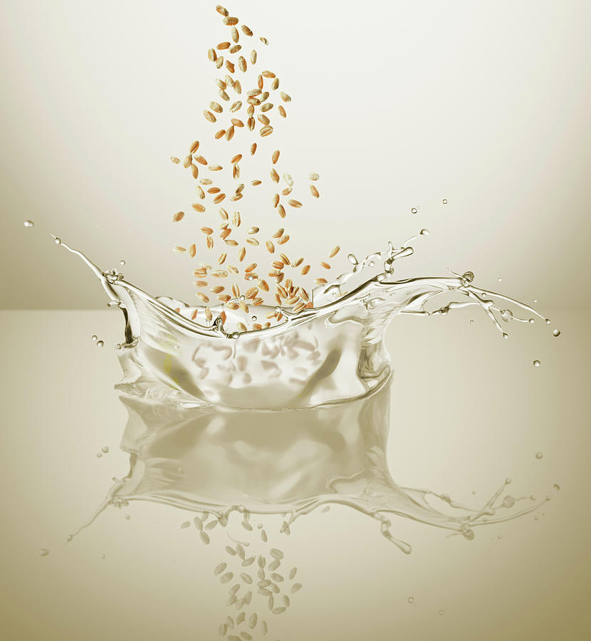 A Splash Of Wheat Germ Oil Photograph by Krger & Gross