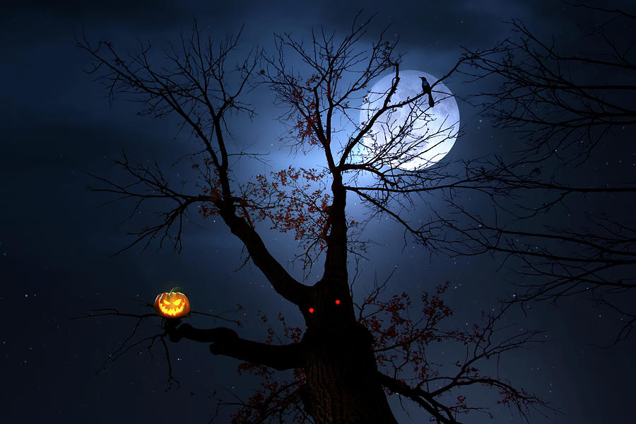 A Spooky Halloween Digital Art by Mark Andrew Thomas