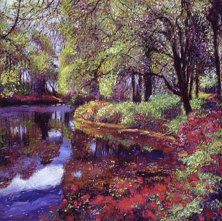 Spring Painting - A Spring Morning by David Lloyd Glover