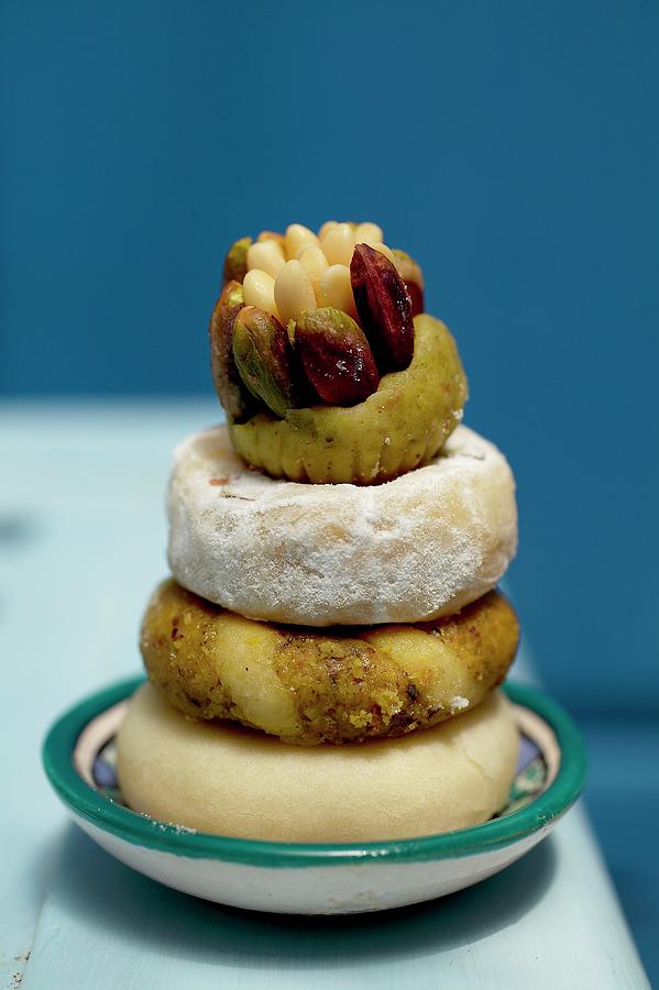 A Stack Of Almond Biscuits From Tunisia Photograph by Pizzi, Alessandra
