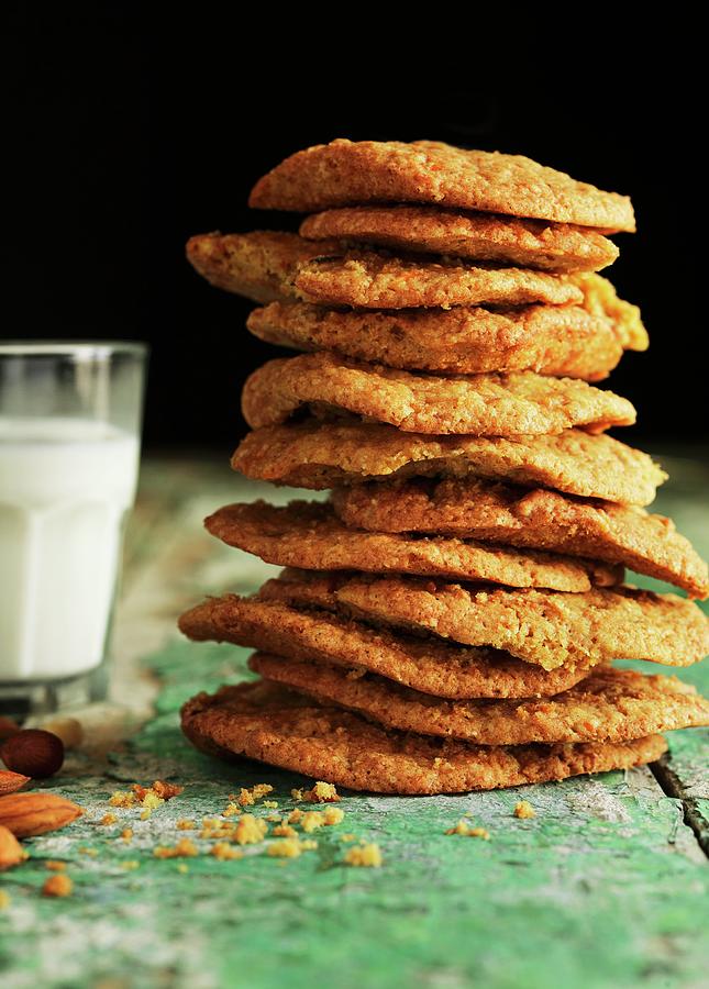 A Stack Of Ginger Biscuits Carrots Photograph by Martin Dyrlv