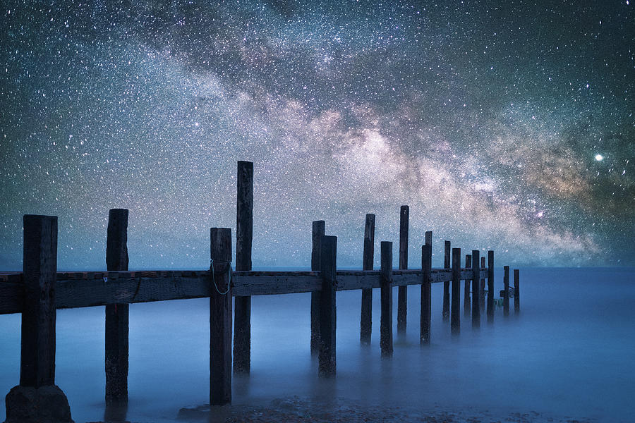 Astronomy Photograph - A Starry Night by Bingo Z