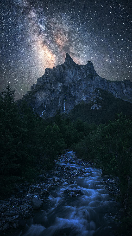 A Starry Night In The French Alps Photograph by Daniel Gastager