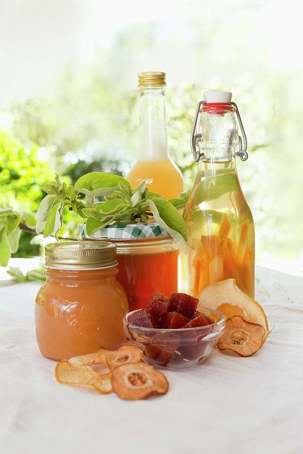 A Still Life With Various Homemade Quince Products Photograph by Sabine Lscher