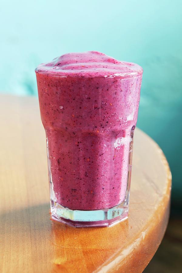 A Strawberry Smoothie With Soya Milk And Honey Photograph by Amy Kalyn Sims