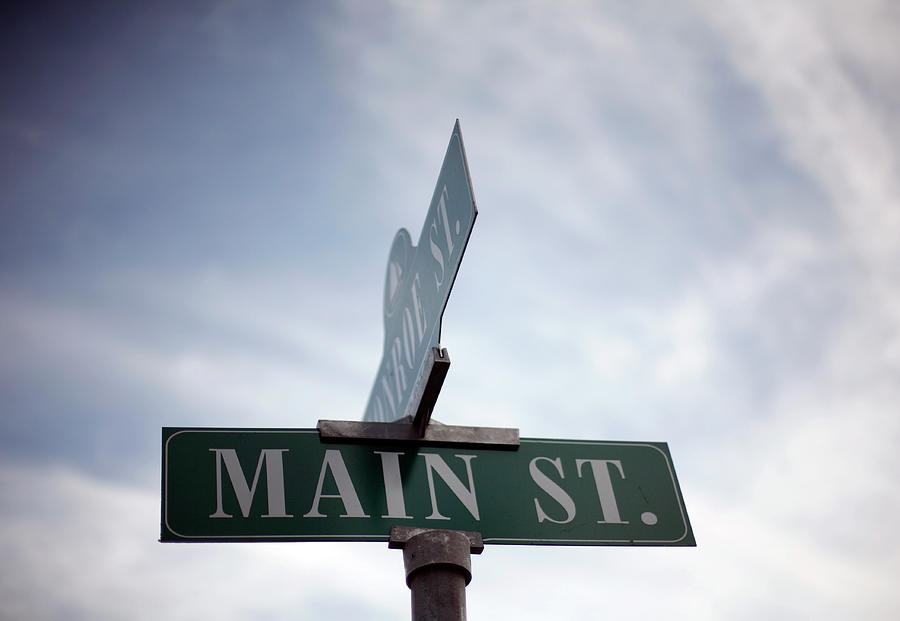 A Street Sign Marking Main Street Photograph by Shannon Stapleton ...